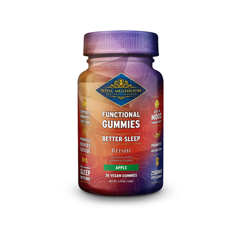Better Sleep Reishi Gummies Apple Flavor 30 Ct - Green Planet