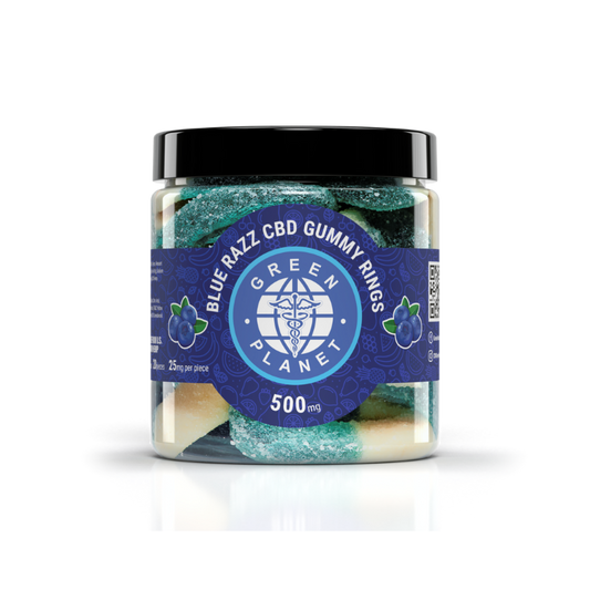 Blueberries Gummy Rings 500Mg CBD  - Green Planet
