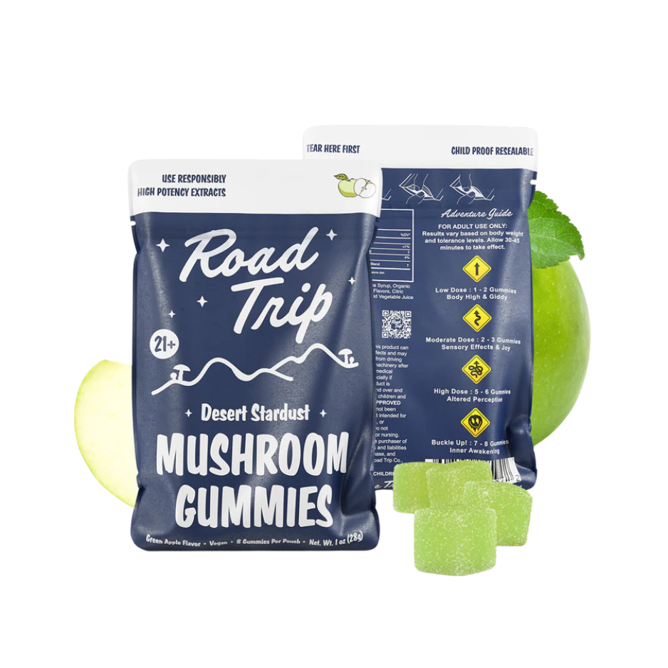 Road Trip - Desert Stardust Mushroom Gummies - Green Apple - Green Planet