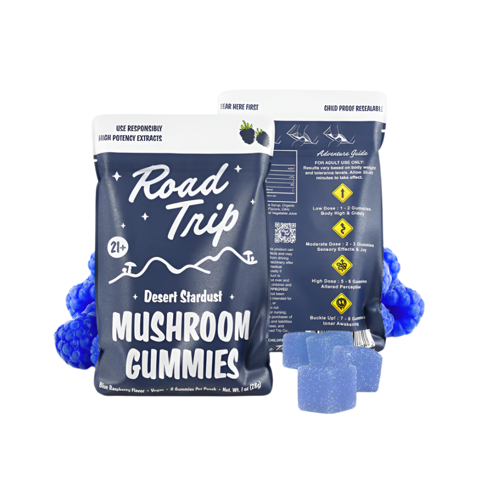 Desert Stardust Mushroom Gummies - Blue Raspberry - Green Planet
