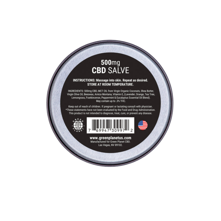 Extra Strength Pain Relief Salve 500Mg CBD 0.5 Oz.