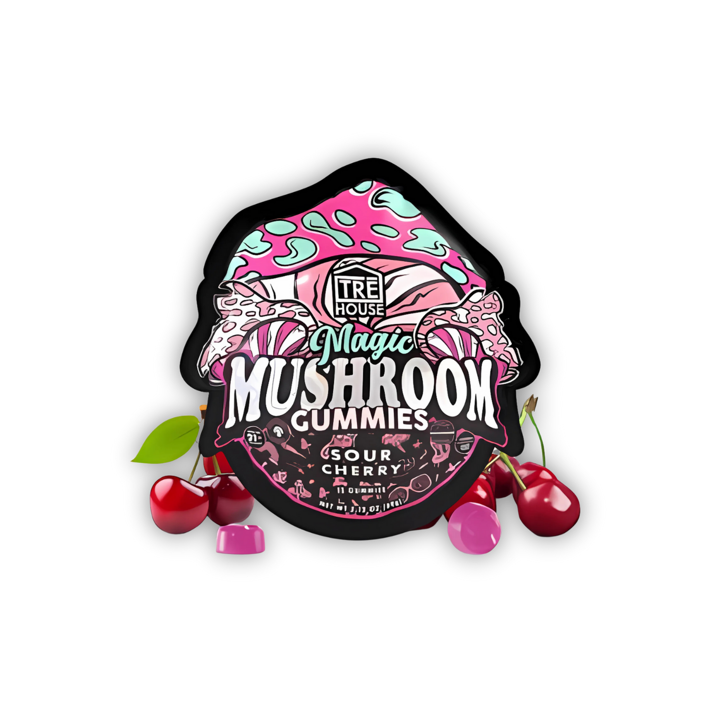 Sour Cherry Magic Mushroom Gummies - Green Planet