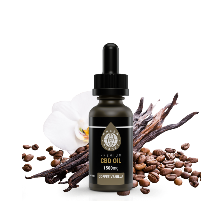 Full Spectrum Tincture 1500Mg Coffee Vanilla Flavor 30ml - Green Planet