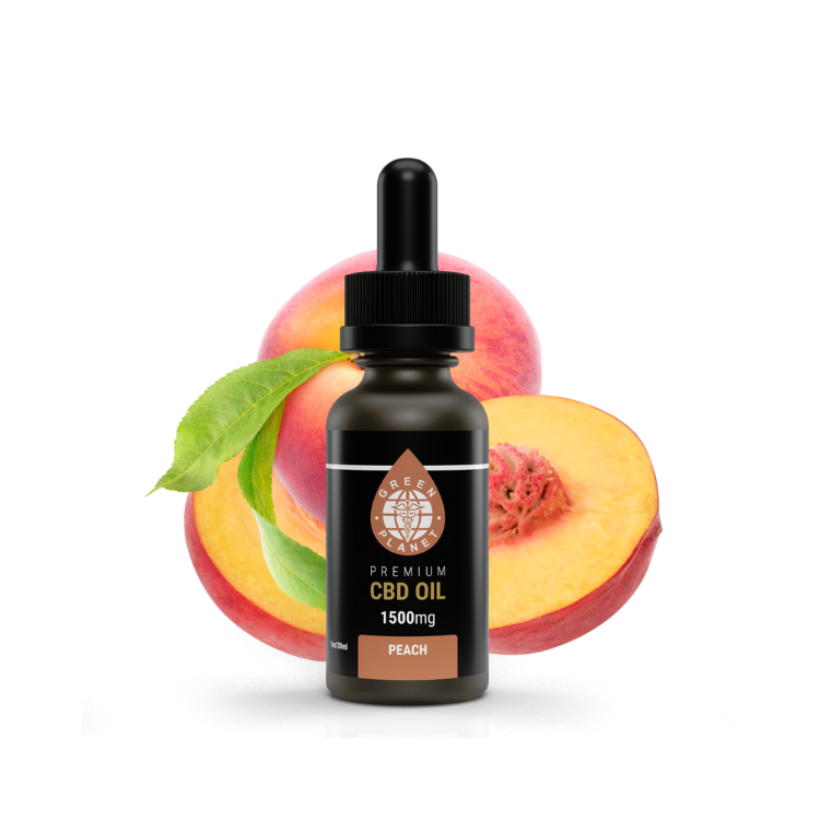 Full Spectrum Tincture 1500Mg Peach Flavor 30ml - Green Planet