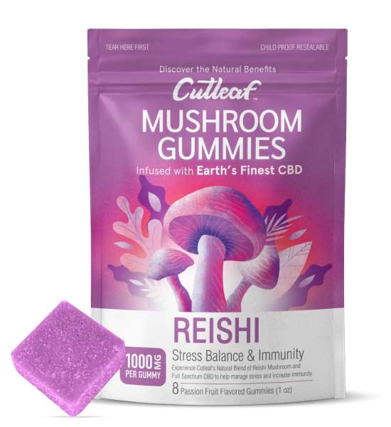 Reishi 1000MG Mushroom Gummies - Green Planet