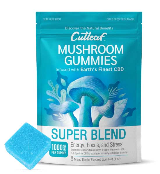 Super Blend 1000MG Mushroom Gummies - Green Planet