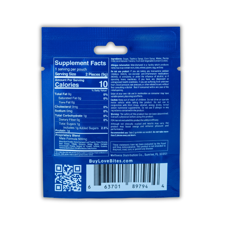Love Bites – Male & Female Enhancement Gummies