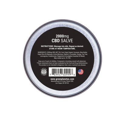 Pain Relief Salve 1000/2000Mg CBD 2 Oz.
