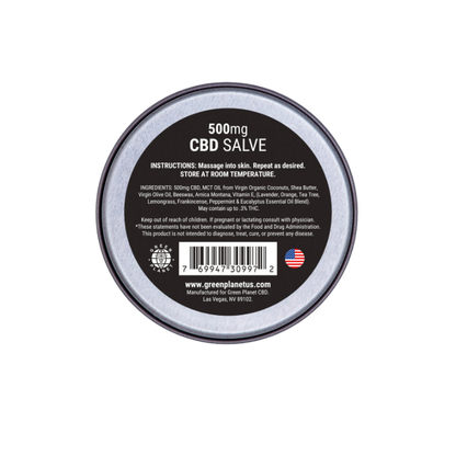 Extra Strength Pain Relief Salve 500Mg CBD 0.5 Oz.