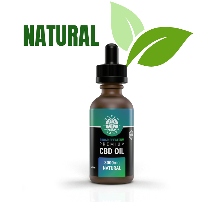 Broad Spectrum Tincture 3000Mg CBD Natural Flavor 60ml