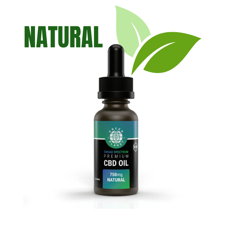 Broad Spectrum Tincture 750/1500Mg CBD Natural Flavor 30ml