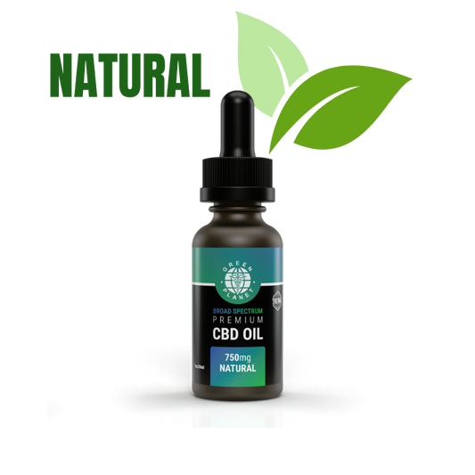 Broad Spectrum Tincture 750/1500Mg CBD Natural Flavor 30ml