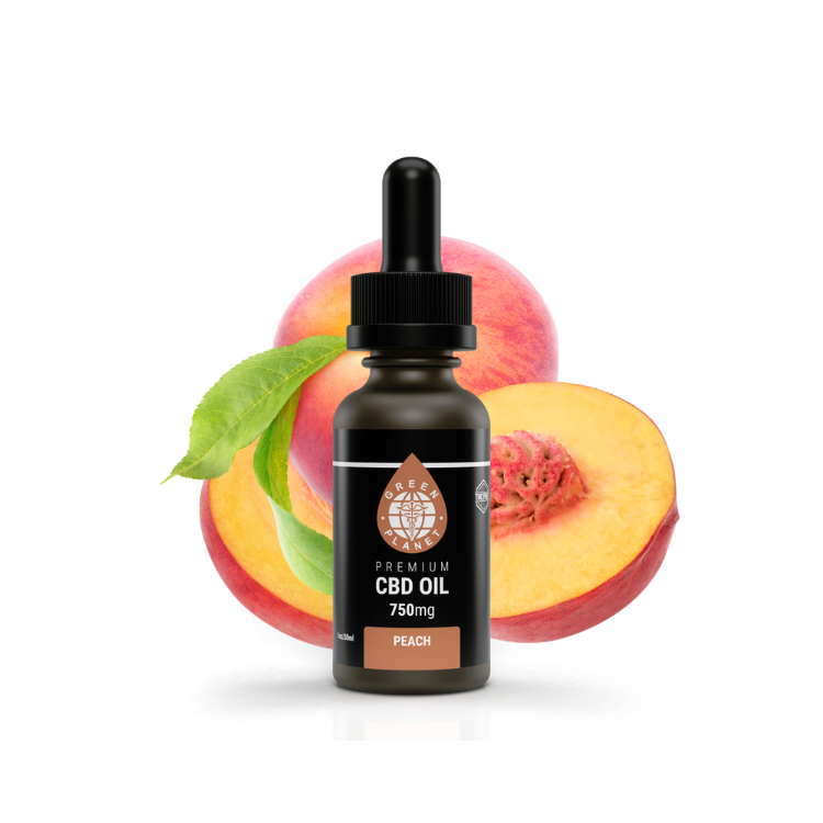 Broad Spectrum Tincture 750/1500Mg CBD Peach Flavor 30ml