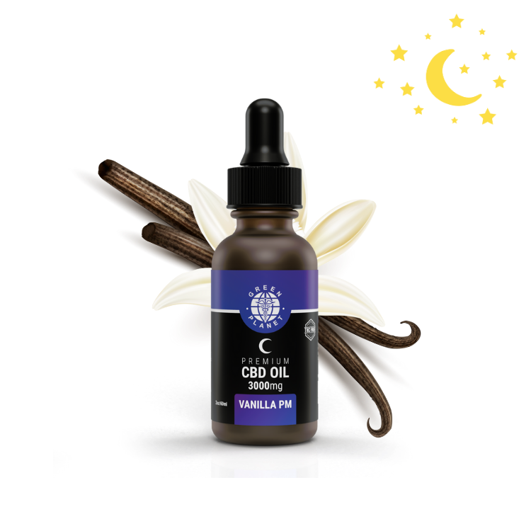 Night Time Tincture Vanilla Flavor 750/1500/3000Mg CBD 30/60ml