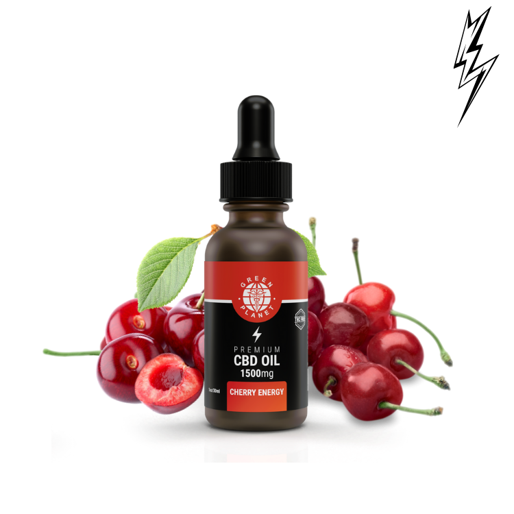 Energy Boost Tincture 750/1500Mg CBD Cherry Flavor 30ml