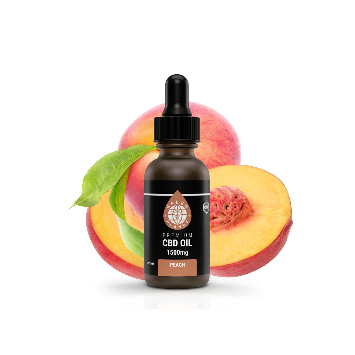 Broad Spectrum Tincture 750/1500Mg CBD Peach Flavor 30ml