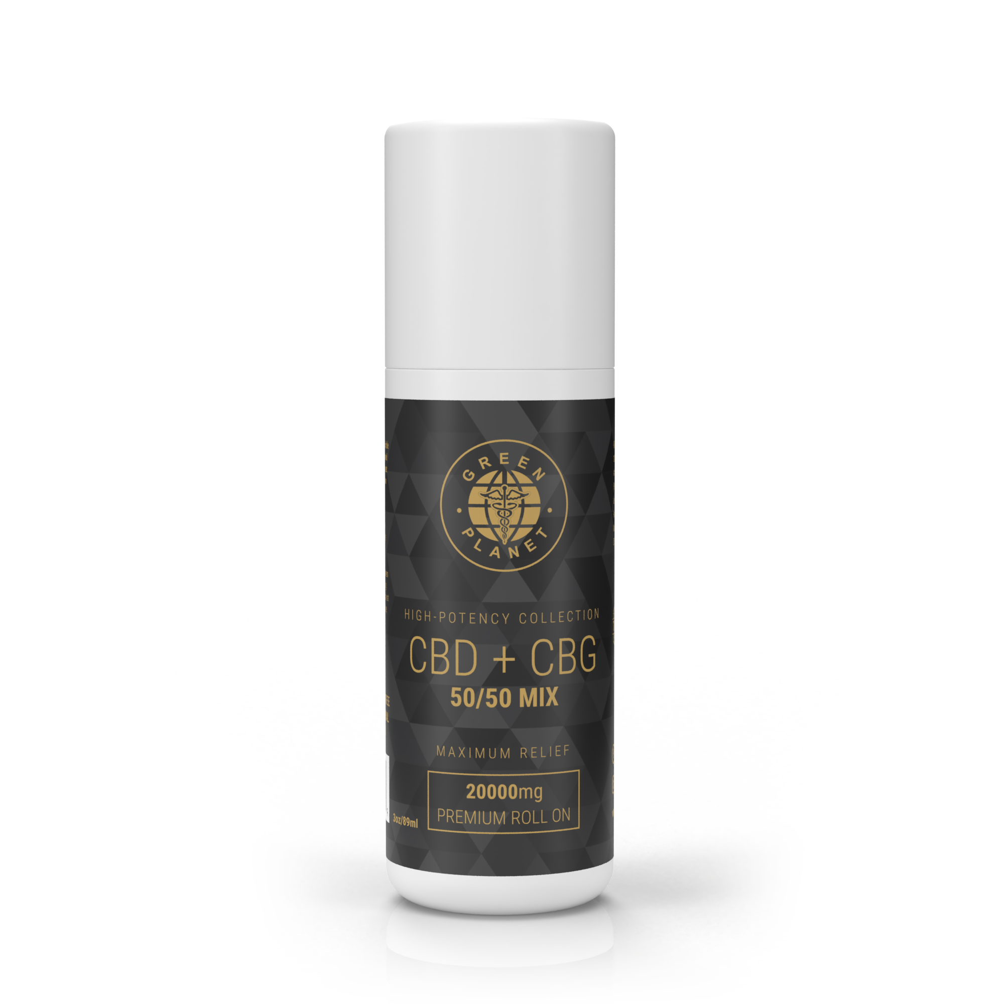 CBD + CBG 20,000Mg 50/50 Mix Pain Relief Roll-On 3 Oz.