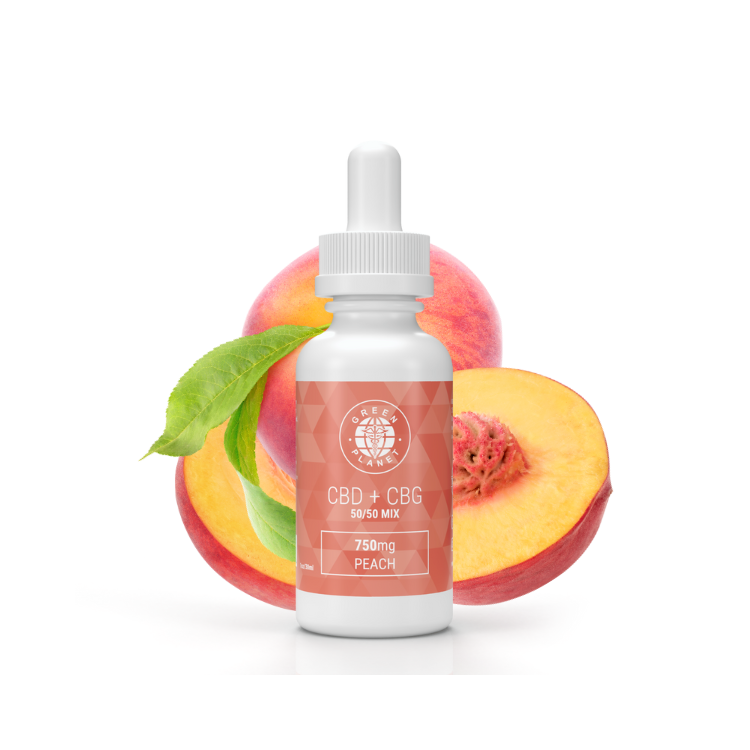 CBD + CBG 750Mg 50/50 Mix Peach Flavor 30ml