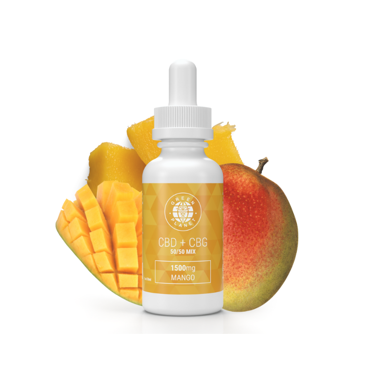 CBD + CBG 1500Mg 50/50 Mix Mango Flavor 30ml