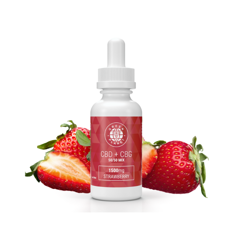 CBD + CBG 1500Mg 50/50 Mix Strawberry Flavor 30ml