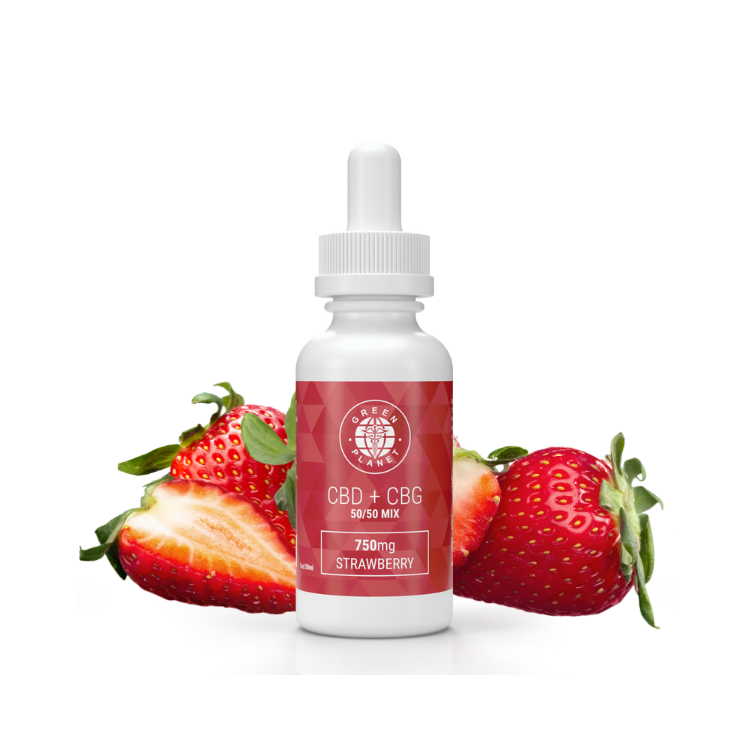 CBD + CBG 750Mg 50/50 Mix Strawberry Flavor 30ml