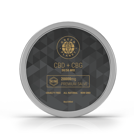 CBD + CBG 20,000MG 50/50 Mix Pain Relief Salve 8oz.