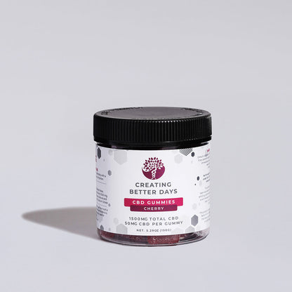 Cherry CBD Gummies 1500 MG - THC Free - Green Planet