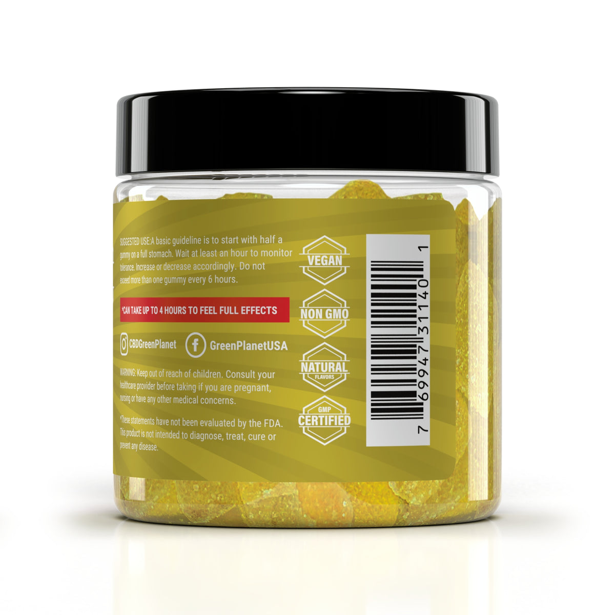 HHC Vegan Gummies Lemon Flavor 700MG